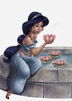 手绘一千零一夜美女 免费下载 页面网页 平面电商 创意素材