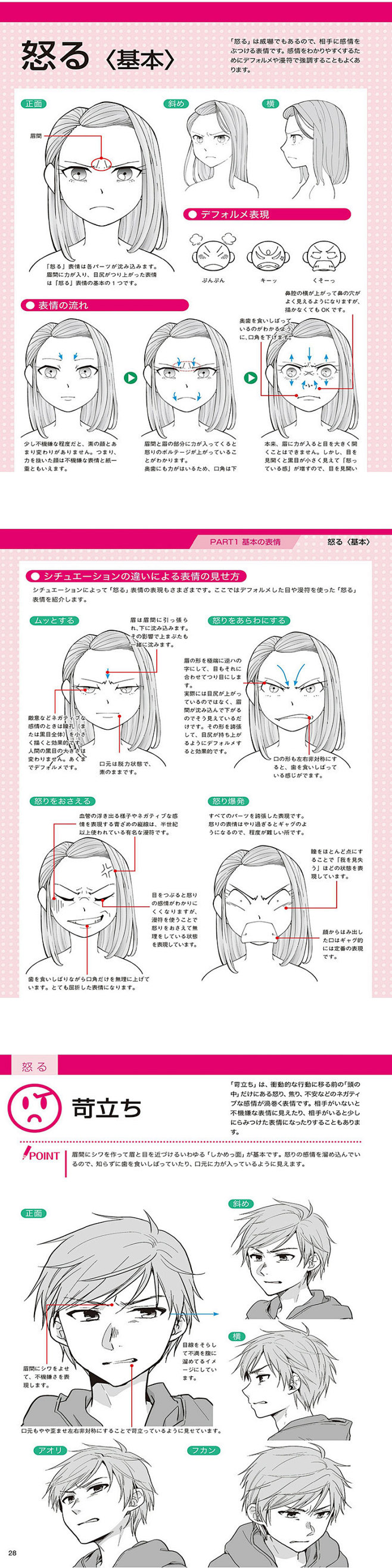 695 动漫人物表情 面部表情喜怒哀乐 ...