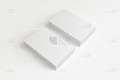 空白名片孤立在白色