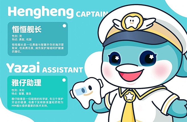 儿童口腔品牌IP形象设计平面设计