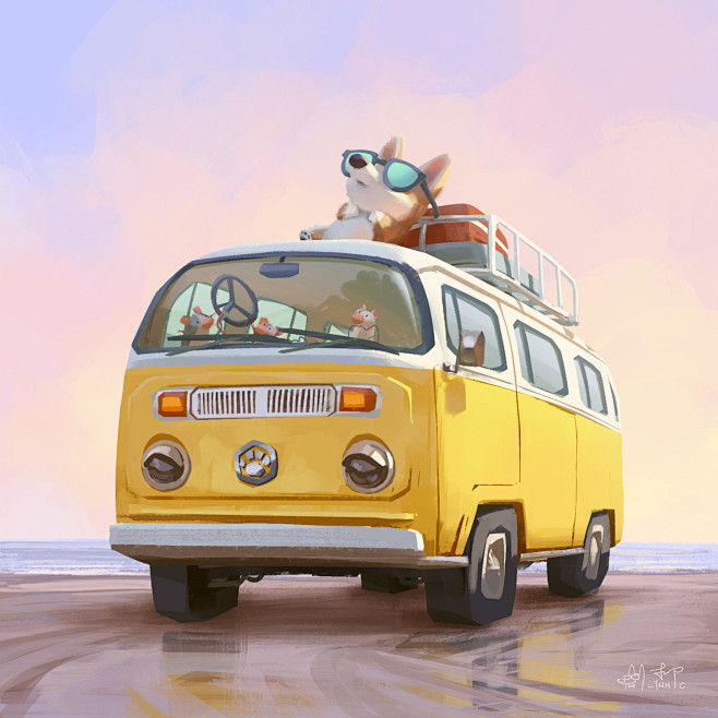 Beach Van, Lynn Chen...