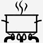炉子上的锅燃烧器烹饪图标高清素材 炉子上的锅 烹饪 燃烧器 美味的烹饪字形 蒸汽 icon 标识 标志 UI图标 设计图片 免费下载 页面网页 平面电商 创意素材
