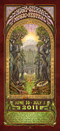 poster for High Sierra Music Festival by Corey and Catska Ench: 