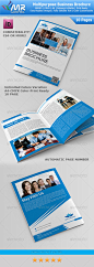 10 Page Multipurpose Business Brochure 10页商务手册模板素材-淘宝网