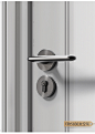 固特门锁室内卧室房门锁磁吸静音黑色门把手分体锁现代通用型锁具-tmall.com天猫