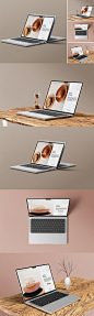 笔记本电脑Macbook Pro样机  (PSD)