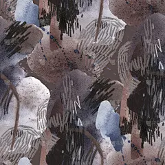 抽象水彩笔触无缝图案