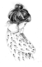 插画素材 #头像# #背景图# #水彩# #素描# #小清新##插画##手绘#