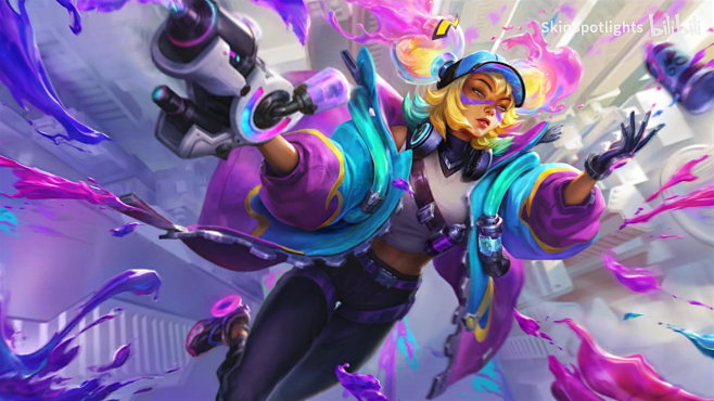 涂鸦小队 泽丽 皮肤预览 - 英雄联盟手游 | Chromacrash Zeri Skin Spotlight_手机游戏热门视频