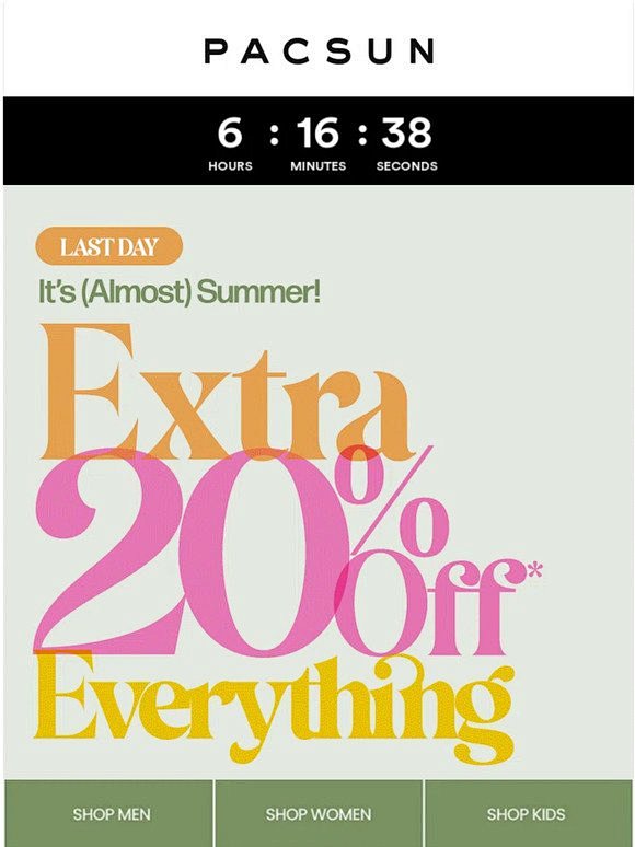 Extra 20% Off Everyt...