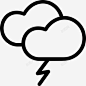 闪电云电图标 标志 UI图标 设计图片 免费下载 页面网页 平面电商 创意素材