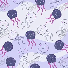 水母图案 【酷图网】无缝,印花,循环,图案,数码,布料,服装,童装,水母,水母插画,卡通水母,可爱水母,小水母,素材,元素,插画,插图,矢量,图片,水母图案,可爱,海报素材,背景,动物,手绘,水母元素,水母素材,包装,简约,平铺,四方,连续,壁纸,简笔画,趣味,海洋生物,梦幻,海洋馆,海底世界,水族馆,表情,线稿,紫色