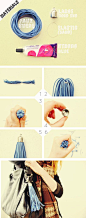 Leather Bag Tassel Charm DIY: 