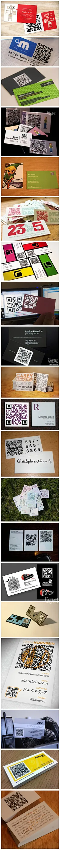 二维码已经不是什么陌生的名词了，那么带二维码的名片你见过吗？