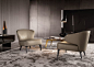 Contemporary armchair / by Rodolfo Dordoni - ASTON - Minotti