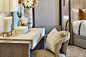 One Hyde Park Knightsbridge, London | Luxury Interior Design | Elicyon : Luxury interior design of parkside apartment in One Hyde Park in Knightsbridge, London. Features a large entrance with curved joinery and leather panelling.