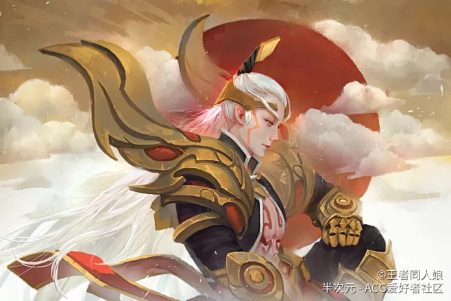 王者荣耀后羿半神之弓插画