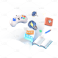 3D手柄元素贴纸