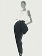 瑞典艺术家 Mats Gustafson为Dior的服装作画