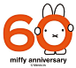 60周年ロゴ #miffy #nijntje #ミッフィー #dickbruna