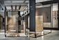 Kale Pavillion at Cersaie 2015 by Paolo Cesaretti, Bologna – Italy »  Retail Design Blog : Products are displayed in an immersive environment where abstract ironic styling and dramatic lighting help to keep high the thrill. 