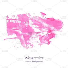 粉色、玫瑰色、品红粉彩、垃圾大理石水彩干笔触纹理
