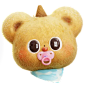 Baby Bear With Pacifier  3D Icon
