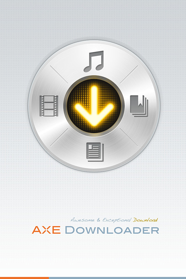 AXE下载手机应用界面设计，来源自黄蜂网...