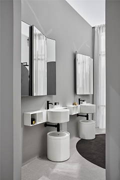 易美居采集到意大利卫浴品牌Cielo为你述说现代浴室与百变台盆的优雅秘诀！