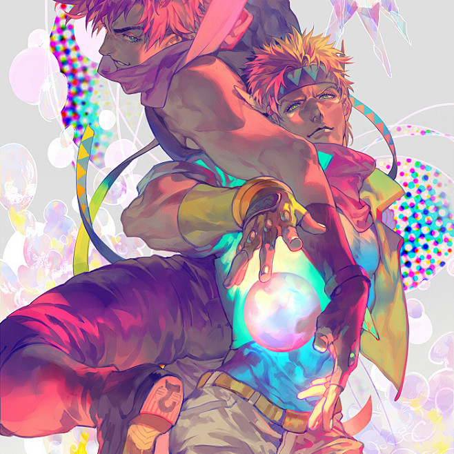 rei子的插画jojo共鸣する波纹を