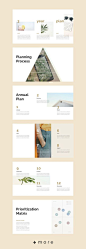Simple layout presentation design template: Planner 2018 business planning #keynote