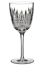 Waterford &#;39Lismore Diamond&#;39 Lead Crystal Red Wine Glass: 