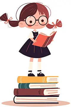 阅读故事书插画主题