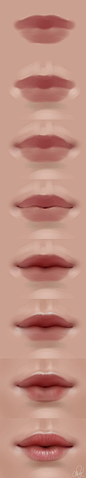 How to draw Lips: 