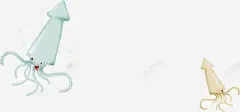 手绘海底动物世界章鱼高清素材 免抠 页面网页 平面电商 创意素材 png素材