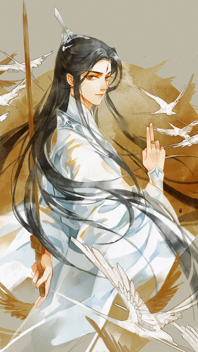 画师：江湖夜雨 // 六爻