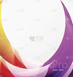 未来高科技玻璃波抽象背景。色彩曲线具有光泽效果