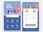 Flights App, Home & Boarding pass : The second round of my app to search flights.
Here the boarding pass and the 