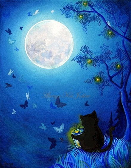 月亮好亮啊~【Annya Kai · 图...