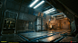 Cyberpunk 2077 - Space Shuttle, Javier Pintor : Space Shuttle location from the end quest 'Path of Glory'. I had a lot of fun working on it, being responsible from the early drafts and design, iterating together with concept artist Maciej Rebisz, all the