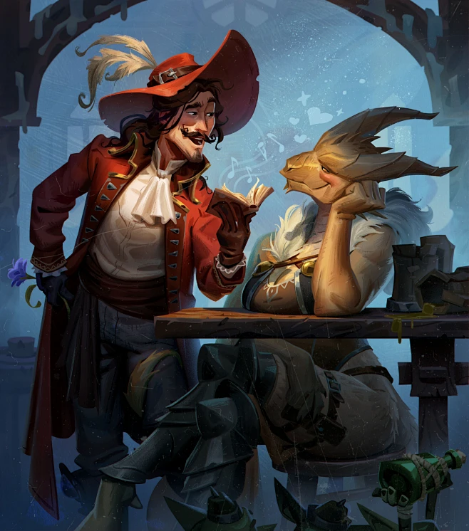 illustration dnd-花瓣网