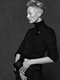 tilda swinton by karl lagerfeld. for the chanel little black jacket project, 2012.