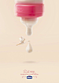 CHICCO - From 1958 : Campaign for the classic 1958 feeding bottle from Chicco.