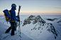 skier on top of the mountain admiring the sunset by Catalin Grigoriu on 500px