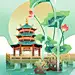 最近直播画的一些古建筑。#商业插画 #每日一画 #国风 - 抖音