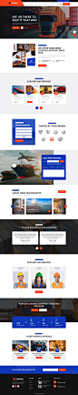 Trnsfar_Logistic Shipping Landing Page by Md.Atikur Rhaman  on Dribbble