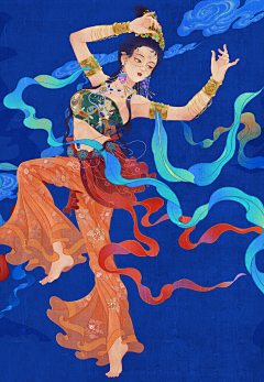 中国风复古国潮艺术画系