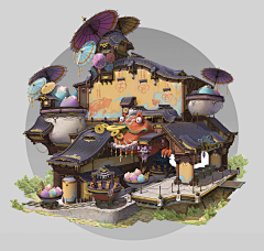 芳研采集到原画建筑设计