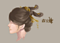 古代发型——双刀髻