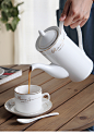 欧美式骨瓷咖啡壶 手冲壶家用创意茶壶 陶瓷冷水壶包邮-淘宝网